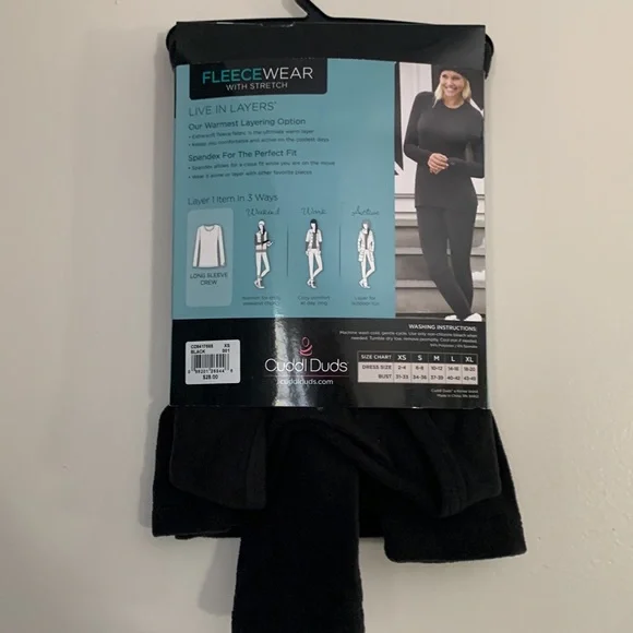 Cuddl Duds Fleece Wear long sleeve crew NWT - Picture 4 of 7